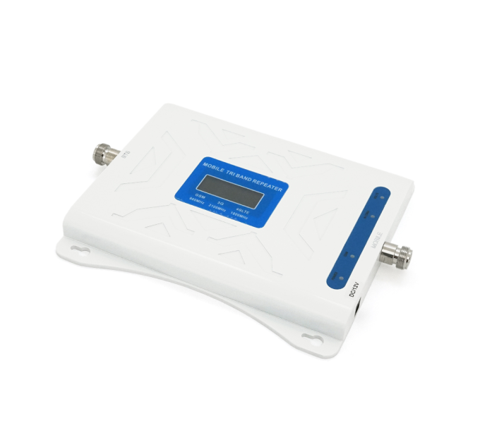 Підсилювач GSM305-3G-4G 900 / 1800 / 2100МГц. Підсилювач тридіапазонний (500-1000м.кв). White