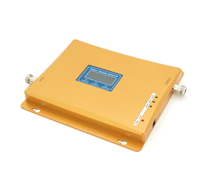 Підсилювач GSM306-3G-4G 900 / 1800 / 2100МГц. Підсилювач тридіапазонний (1000-2000м.кв). Gold