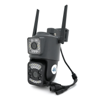 2+2Мп 4G відеокамера з двома об'єктивами вулична SD / карта YOSO YO-IPC41D4MP50 PTZ 2.8mm V380
