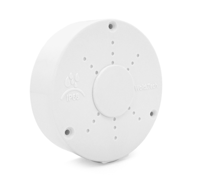 Монтажна коробка для камер UMK D-112, IP66, захист від ультрафіолету, (112х34мм) біла, пластик