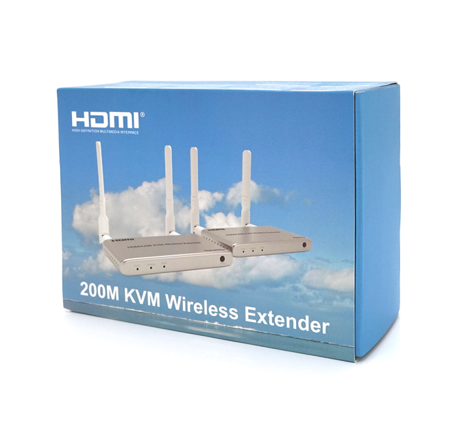 Одноканальний активний подовжувач HDMI + USB сигналу WIFI. Дальність передачі: до 200 м, 1080P
