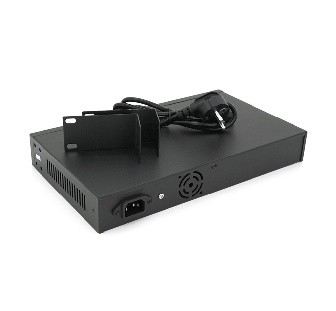 POE комутатор Merlion 16 POE 10 / 100 + 2 RJ45 10 / 100 / 1000+ вбудований блок живлення 52V 3.85A