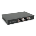 POE комутатор Merlion 16 POE 10 / 100 + 2 RJ45 10 / 100 / 1000+ вбудований блок живлення 52V 3.85A