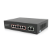 POE комутатор Merlion 6 POE 10 / 100 + 2 RJ45 10 / 100 вбудований блок живлення 52V 1.45A
