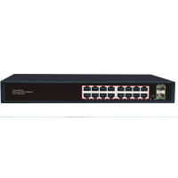Комутатор Merlion MG1016S 16 портів RJ45 Ethernet + 2 SFP 10 / 100 / 1000 Мбіт / сек. метал AC220V.