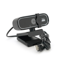 Вебкамера з гарнітурою Q1, 720p, автофокус, пласт. корпус, Black / Silver, Q100