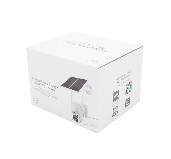 3 Мп 4G поворотна вулична відеокамера Voltronic, AI, Audio, Mic, PIR, Solar Panel 6W, SD, Battery 10400mA, UBox IPPTZ14325 2.8mm, 360°,IP67