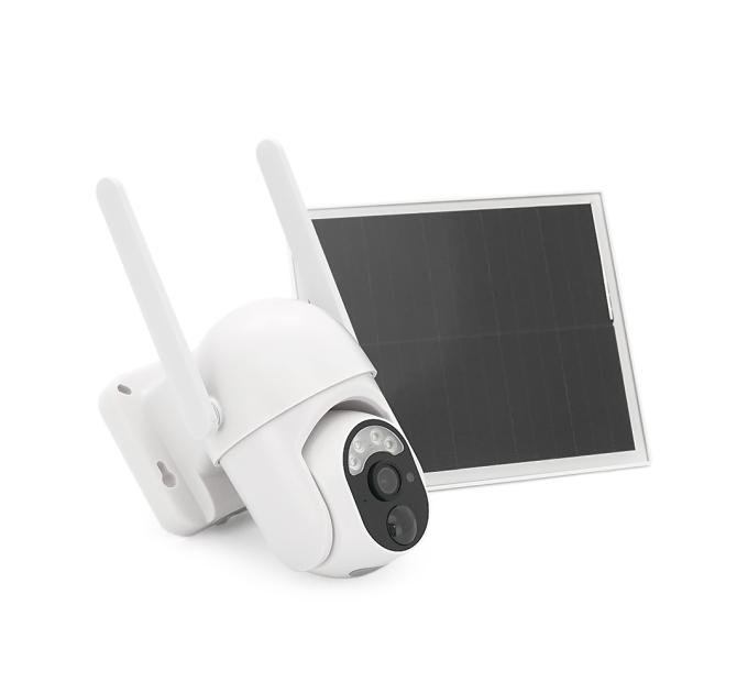 3 Мп 4G поворотна вулична відеокамера Voltronic, AI, Audio, Mic, PIR, Solar Panel 6W, SD, Battery 10400mA, UBox IPPTZ14325 2.8mm, 360°,IP67