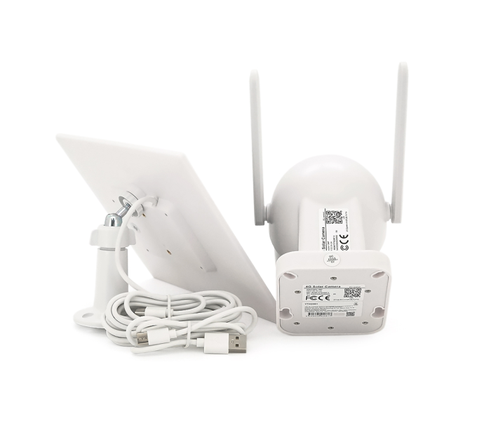 4 Мп 4G поворотна вулична PTZ відеокамера Voltronic , AI, Audio, Mic, PIR, Solar Panel 6W, SD, Battery 10400mA, UBox IPPTZ14425 2.8mm, 360°,IP67