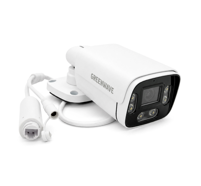 5MP Циліндрична камера з мікрофоном, подвійним підсвічуванням GW IPC03B5MP30 2.8mm, POE, LED / IR Підсвічування