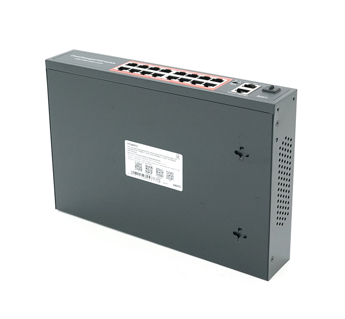 16-портовий керований PoE комутатор YOSO YO316G-240 з 16 портами POE 100Мбіт + 2 UP-Link 1000Мбіт + 1 SFP, 52V / 240W. APP-Amitres