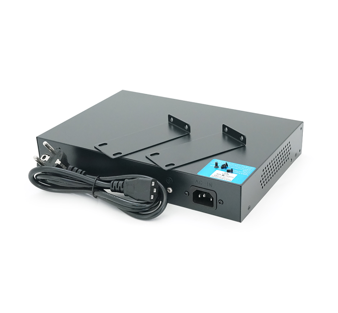16-портовий керований PoE комутатор YOSO YO316G-240 з 16 портами POE 100Мбіт + 2 UP-Link 1000Мбіт + 1 SFP, 52V / 240W. APP-Amitres