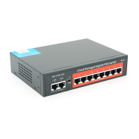 8-портовий гігабітний керований PoE комутатор YOSO YO208-120 з 8 портами POE 1000Мбіт + 2 UP-Link 1000Мбіт 52V / 120W. APP-Amitres