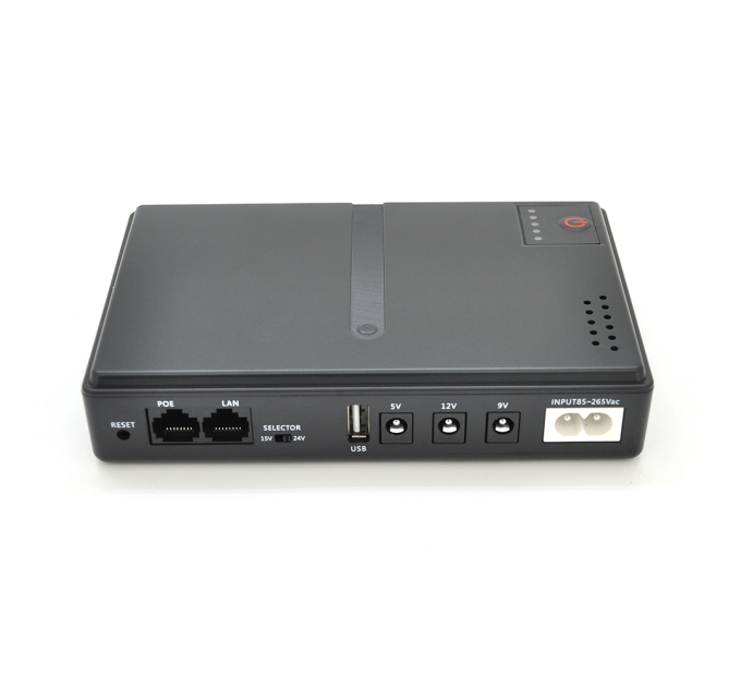 ДБЖ UPS-18W DC1018P YT45454 для роутерів / комутаторів / PON / POE-430, 5 / / 9 / 12V, 1A, 12800MAh(знімні 4*3200MAh), Black, BOX