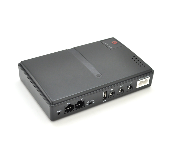 ДБЖ UPS-18W DC1018P YT45454 для роутерів / комутаторів / PON / POE-430, 5 / / 9 / 12V, 1A, 12800MAh(знімні 4*3200MAh), Black, BOX