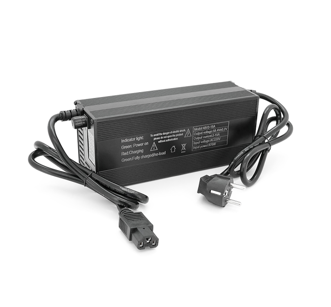 Зарядний пристрій для акумуляторів LiFePO4 48V(58.4V), 16S, 15A, регульований струм, LCD дисплей