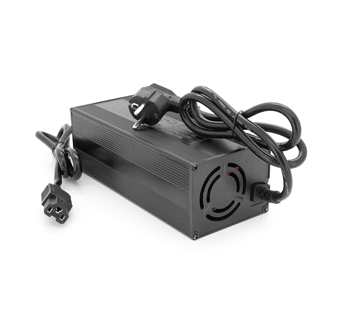 Зарядний пристрій для акумуляторів LiFePO4 48V(58.4V), 16S, 15A, регульований струм, LCD дисплей