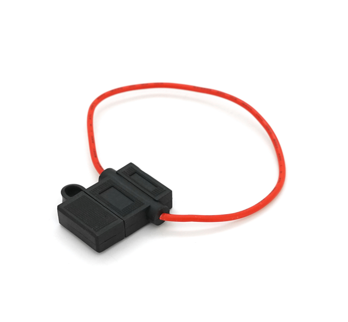 Автомобільний провідний утримувач запобіжника 1015 / 16, 1A-48A,250V пилу / водонепроникний, мідь, 30см.в корпусі ПВХ