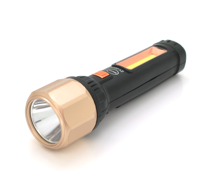 Ліхтар ручний ZHONGYONG ZY-2021, Solar, LED CreeXPE+COB, 2 режими+COB, microUSB, USB вихід, 175х50х32, IP40 , OEM