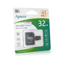 Карта пам'яті Apacer microSDHC Class 10 UHS-I, 32GB Карта пам'яті Apacer microSDHC Class 10 UHS-I, 32GB