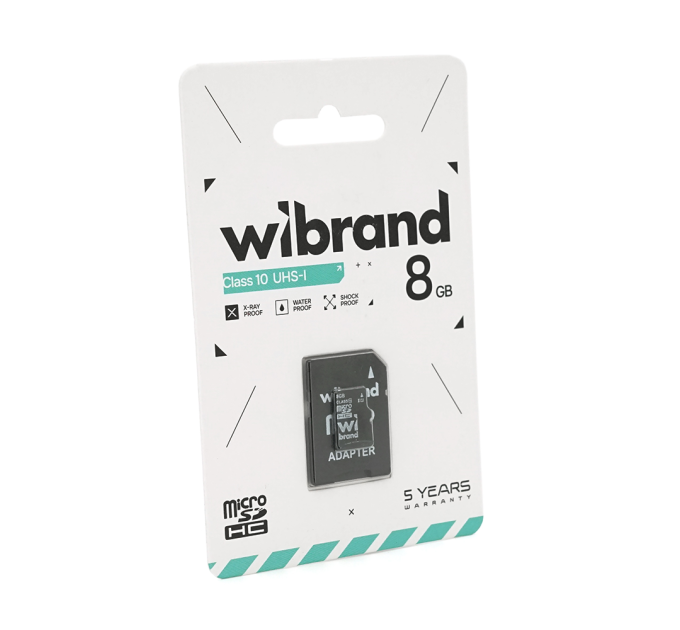 Карта пам'яті Wibrand microSDHC Class 10 UHS-I, 8GB