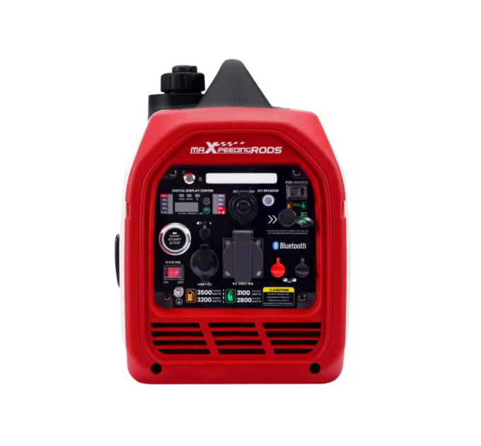 Генератор інверторний БЕНЗИН / ГАЗ MXR4000GT (3,2 kW), однофазний, 220V, 50Hz, об'єм бака 4л, дистанційний запуск Bluetooh