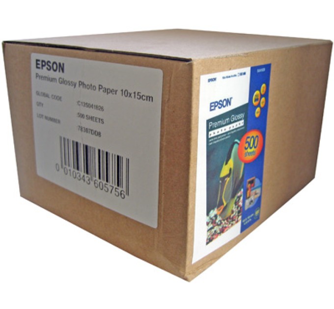 Фотопапір Premium Glossy 10x15 см, 500 арк Epson (C13S041826)