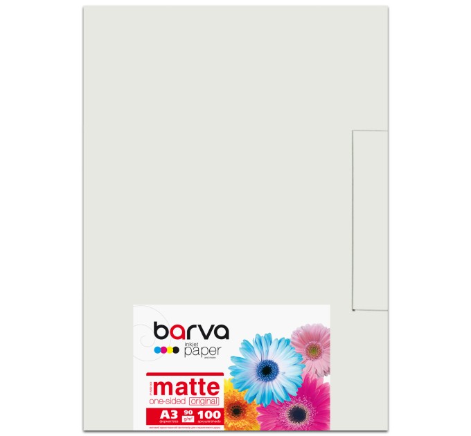 Фотопапір матовий 90 г/м2, A3, 100 арк Original Barva (IP-A090-004)