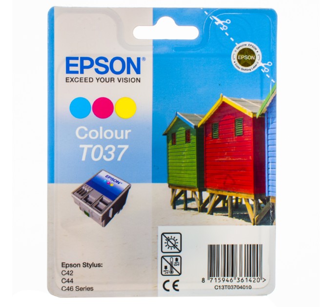 Картридж T037040 кольоровий Epson (C13T03704010)