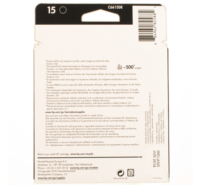 Картридж №15 чорний HP (C6615DE)