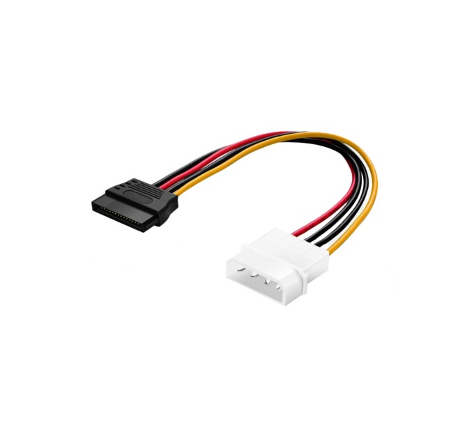 Кабель живлення HDD SATA - Molex 0,15m Patron (08007)