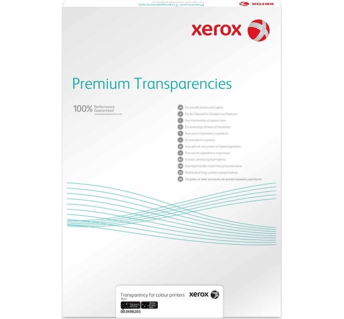 Плівка прозора A4 100арк. без підложки Xerox (003R98202)