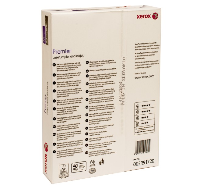 Папір офісний А4, 80 г/м2, 500 арк, Клас А, Premier Xerox (003R91720/003R98760)