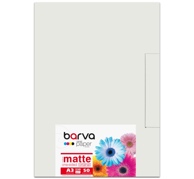 Фотопапір матовий 230 г/м2, A3, 50 арк Original Barva (IP-A230-123)