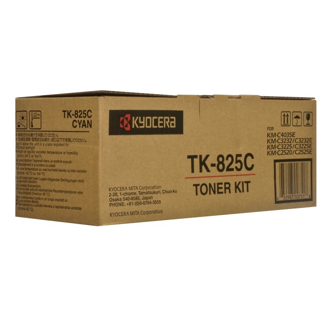 Тонер-картридж TK-825 блакитний Kyocera Mita (1T02FZCEU0)