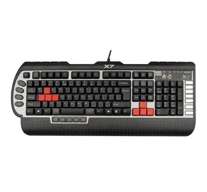 Клавіатура USB, чорна A4Tech (X7-G800V)