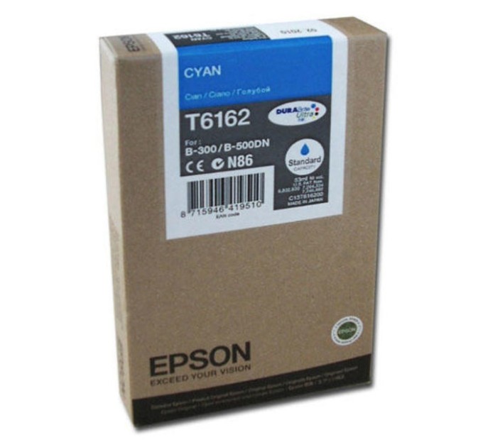 Картридж T6162 блакитний Epson (C13T616200)