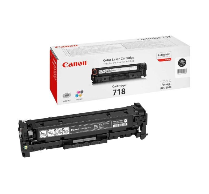 Картридж 718 чорний Canon (2662B002)
