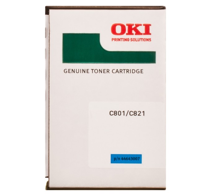 Тонер-картридж C801/821 блакитний Oki (44643007/44643003)