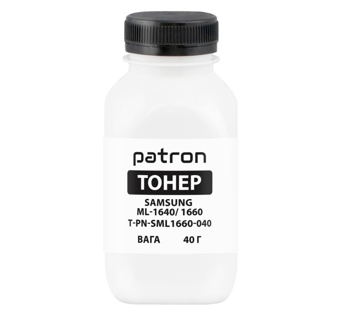 Тонер Samsung ML-1640/ML-1660 флакон, 40 г Patron (PN-SML1660-040)