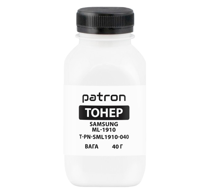 Тонер Samsung ML-1910 флакон, 40 г Patron (PN-SML1910-040)