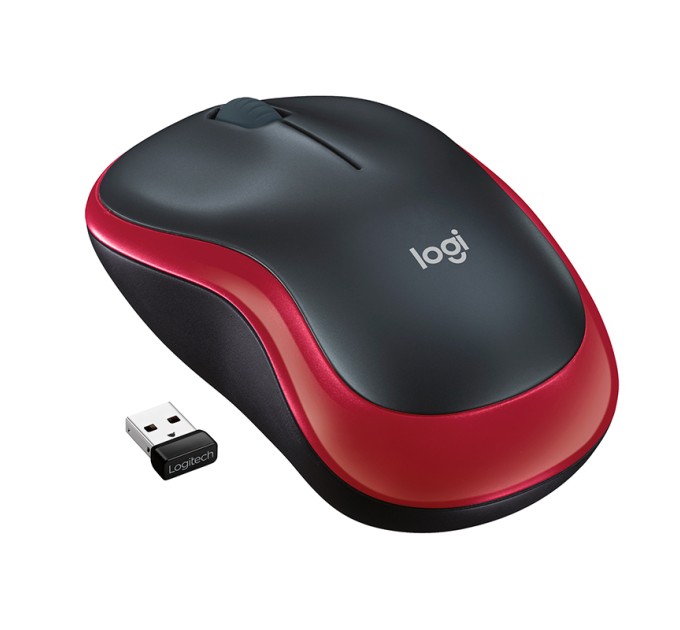 Миша бездротова M185 Cordless, червона Logitech (910-002240/910-002237)