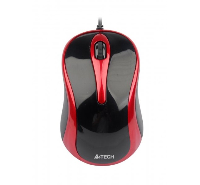 Миша USB V-Track червоно-чорна A4Tech (N-350-2)