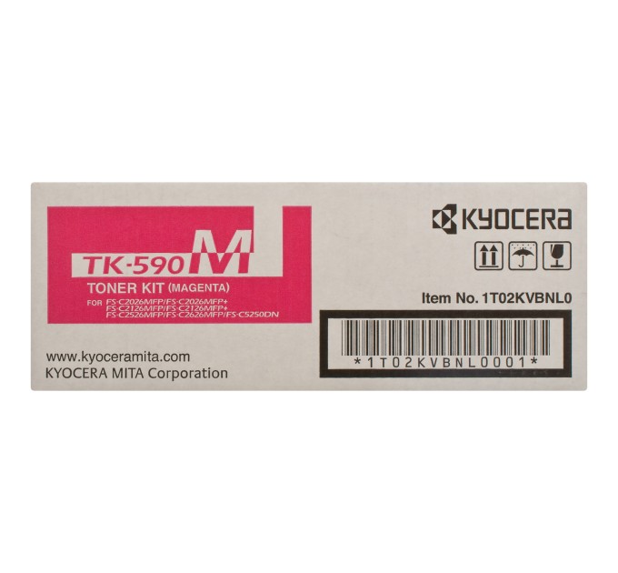 Тонер-картридж TK-590M пурпуровий Kyocera Mita (1T02KVBNL0)