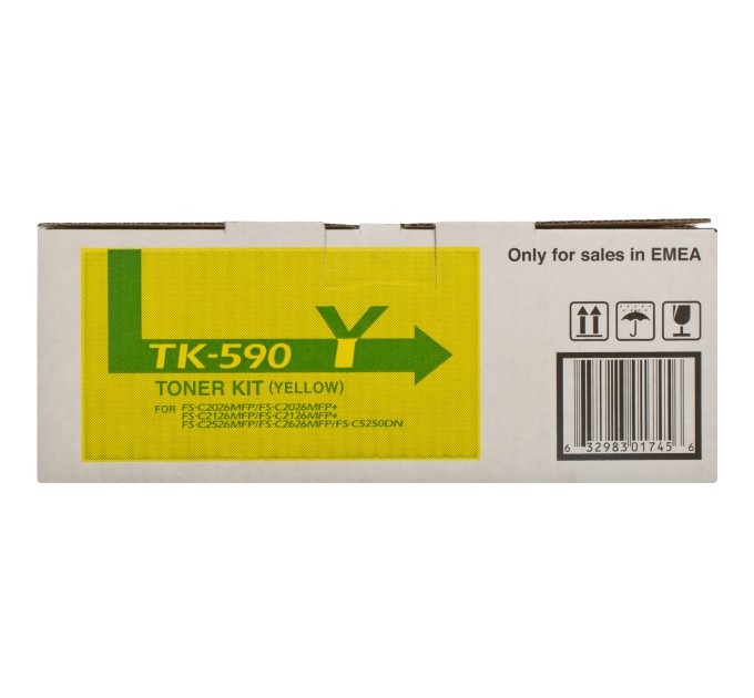 Тонер-картридж TK-590Y жовтий Kyocera Mita (1T02KVANL0)