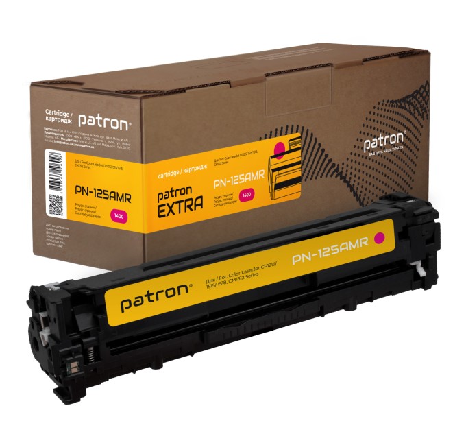 Картридж сумісний HP 125A (CB543A) пурпуровий Extra Patron (PN-125AMR)