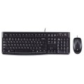 Комплект клавіатура та миша дротовий MK120 Corded Combo, UA, чорний Logitech (920-002563)