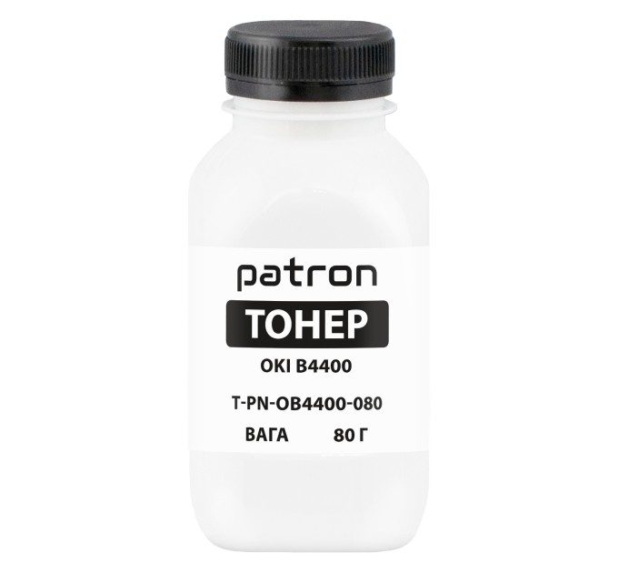 Тонер Oki B4400 флакон, 80 г Patron (PN-OB4400-080)