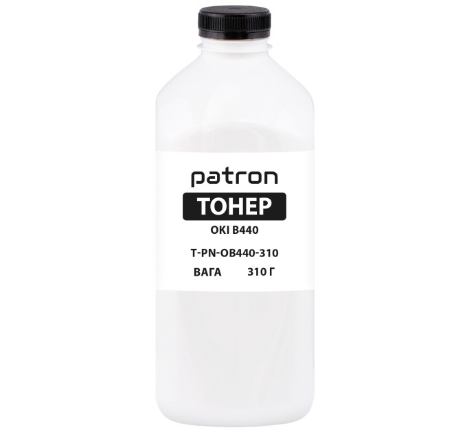 Тонер Oki B440 флакон, 310 г Patron (PN-OB440-310)