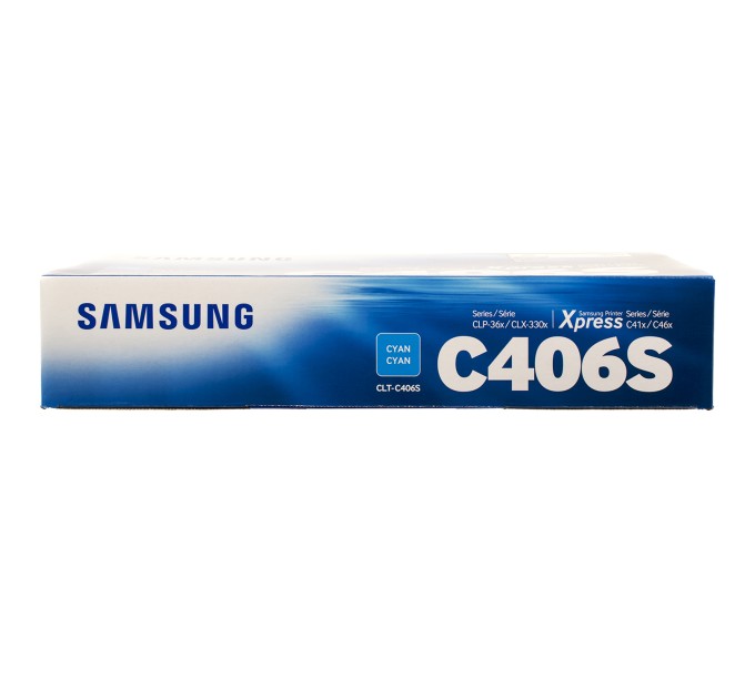 Тонер-картридж CLT-C406S блакитний Samsung (ST986A)